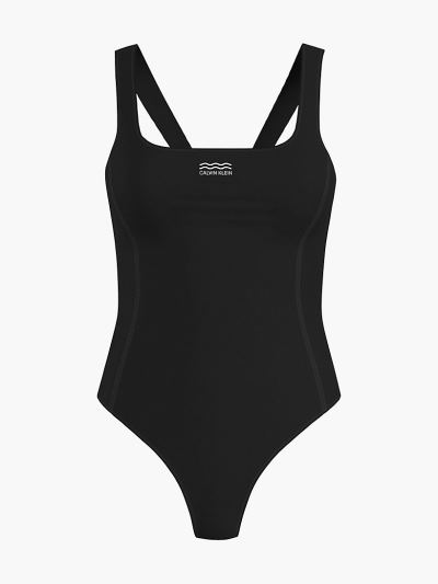 Calvin Klein Fürdőruha HU360199 | Calvin Klein Core Pool Cut Out Női Fürdőruha Fekete